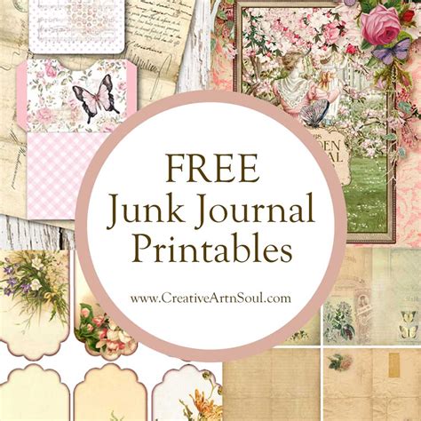 free printables for junk journals|free printable junk journal images.